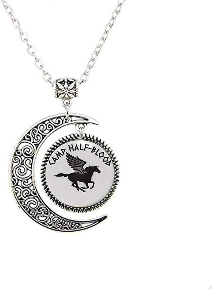 Cardinal Jewelry CardCamp Half-Blood Pendant - Religious Jewelry Moon Necklace, Bible Quote Pendant - Christian Necklace - Religious Jewelry