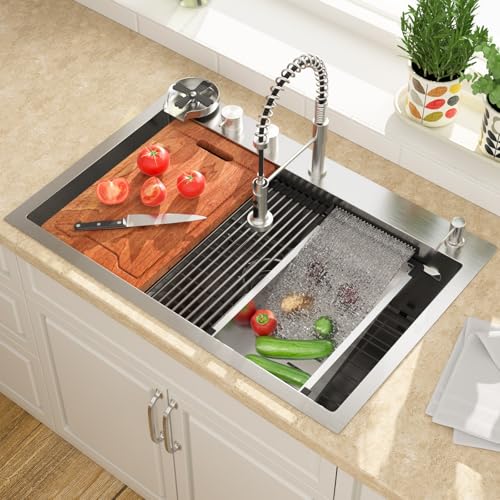 Lordear 30 Drop Kitchen Sink Faucet Inch