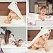 Premium Hooded Baby Towel 100% Organic Bamboo | Softest Bath Towel + Washcloth Set for Girls & Boys | Perfect Size for Infants & Toddlers | Bonus 1 Bandana Drool + 1 Bamboo Bath Mitt