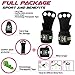 Crossfit Gloves for Girls and Men - Leather Hand Grips with Detachable Wrist Support for Pull Ups, Crossfit Training, WODs, Kettlebells & More - Gymnastics Hand Grips 3 Hole