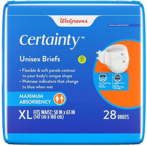 Walgreens Certainty Fitted Briefs Maximum Absorbency