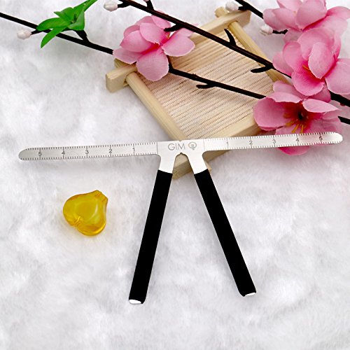 Three-Point Positioning Ruler Permanent Makeup Tattoo Eyebrow Measure Ruler Symmetrical Balance Grooming Stencil Tool - Thumbnail 3