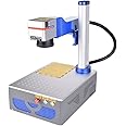 US Stock Fiber Laser 30W(Class II 0.874mW output) Raycus Fiber Laser Ovsuqu Raycus QS Engraver Compatible LightBurn Laser Engraver 7.9x7.9(200x200mm) lens for Metal Aluminum Steel Gold Jewelry More