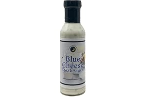JUNE MOON SPICE COMPANY Premium | BLUE CHEESE & CHIVE Steak Sauce | Low Cholesterol | Low Sugar | Crafted in Small Batches with Farm Fresh INGREDIENTS for Premium Flavor and Zest