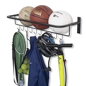 Brightmaison Soporte de Pared Metal Gear y balón de Deportes Equipo