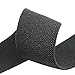 Strapcrafts 2-Inch Wide by 2-Yard Colored Double-Side Twill Elastic Band-Black 11100