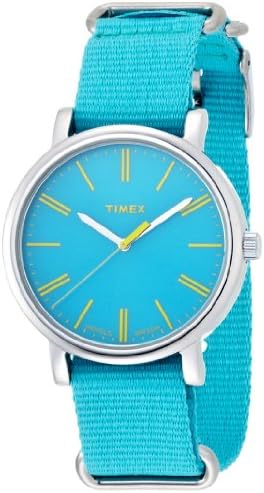Women's Quartz Watch with Analogue Display and Nylon Strap