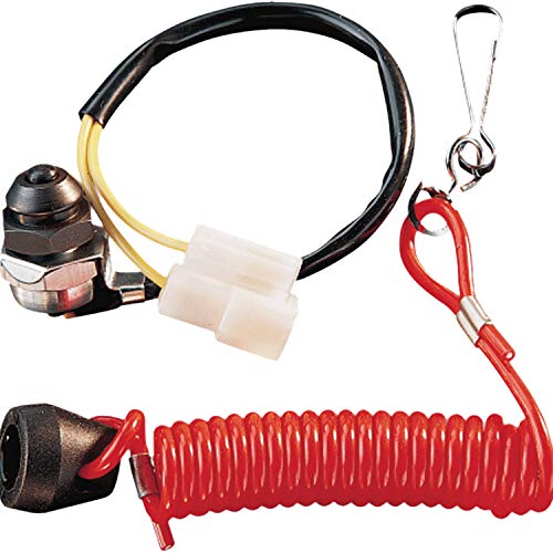 Polaris Snowmobile Coiled Tether Kill Switch Kit, Red, Part 2874379