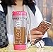 Teami Tea Tumbler Infuser Bottle - Pink, 13 Ounce - BPA FREE - Double Walled Mug, Hot or Cold - Our Best Infusion Bottles for Infused Fruit, Smoothies, Tea, even Coffee