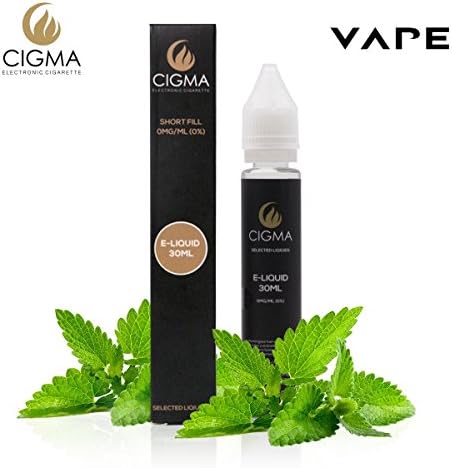 CIGMA Mint 30ml E Liquid 0mg | New Short fill bottles | Premium Quality Formula with Only High Grade Ingredients | Made For Electronic Cigarette and E Shisha | Eliquid