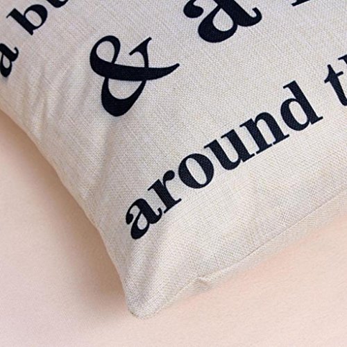 Clearance! Napoo I Love You A Bushel And A Peck Letter Print Sofa Bed Home Decor Pillow Case Cushion Cover