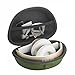Geekria Headphone Case for Beats Solo3, Solo 3 Wireless, Beats Solo2 On-Ear Headphones Hard Carrying Case / Headset Protective Travel Bag with Space for Cable, Parts and Accessories (Turf Green)