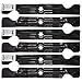 Stens 335-859, 2-in-1 Mulching Blades for Deck MTD Cub Cadet Troy-BIlt Lawnmowers RZT-50 942-04053C, 6 Piece