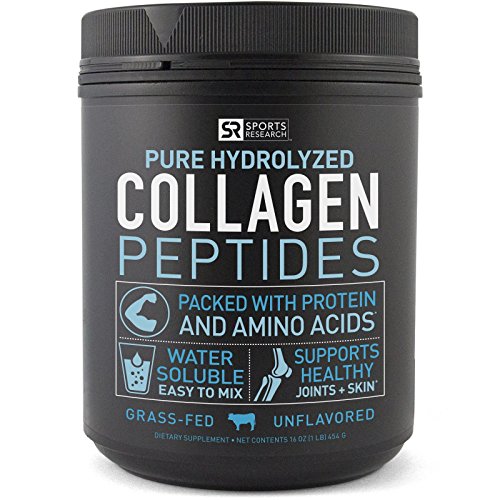 Premium Collagen Peptides (16oz) | Grass-Fed, Certified Paleo Friendly, Non-Gmo and Gluten Free - Unflavored and Easy to Mix