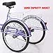 ZUKKA Adult Tricycle Trikes 7 Speed 3-Wheel Bikes,24 Inch Wheels Cruiser Bicycles with Large Shopping Basketthumb 3