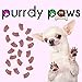 Soft Nail Caps For Dog Claws PINK GLITTER * SMALL * Purrdy Paws Brand