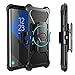 i-Blason Transformer Series Case for Galaxy S8+ Plus, [Kickstand] [Heavy Duty] [Dual Layer] Holster Cover with [Locking Belt Clip] for Samsung Galaxy S8+ Plus 2017 Release (Navy)