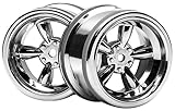 HPI Racing 3822 Vintage 5 Spoke Wheel, 31mm/6mm Offset, Shiny Chrome