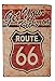 Strosportsandtech USA Route 66 Get Your Kicks Car Gas Metal Tin Sign Bar Cafe Diner Garage Wall Decor Metal Art Plaque Retro Vintage