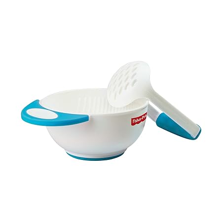 Fisher-Price Baby Food Mash and Serve Bowl Set, Blue