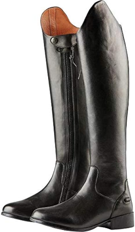 ladies black leather dress boots