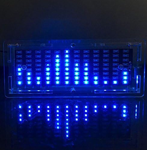 DIY kit SCM Blue LED audio music spectrum display production suite patch LED flash glare electronic training DIY music suite