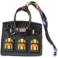 HOHOPEACH Cute Keychains for Women Car Accessories Preppy Stuff Purse Charms for Handbags Vegan Leather Bag Charms