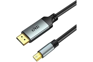 Kirzi 8K Mini DisplayPort to DisplayPort 1.4 Cable 15ft, [8K@60Hz, 4K@144Hz, 2K@240Hz] 32.4Gbps Bi-Directional, HDR, G-Sync, 