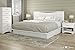 South Shore Step One Platform Bed with Drawers, King 80-in, Pure White