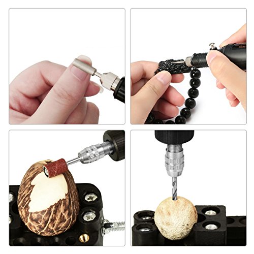ARTISTORE Electric Engraving Engraver Pen Polish Carving Combo Set Adjustable Rotating Speed Carve Tool With 6X Steel Carving Head + 6X Polishing Head For DIY Olive Core, Buddha Beads, Ivory, Wood - Thumbnail 7