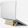 MOFT Laptop Stand for Desk, Adhesive Airflow Laptop Cooling Stand for Heat Dissipation with 2 Adjustable Viewing Angles,Foldable & Portable Computer Stand Compatible with Laptops 11"-16",Earthen Beige