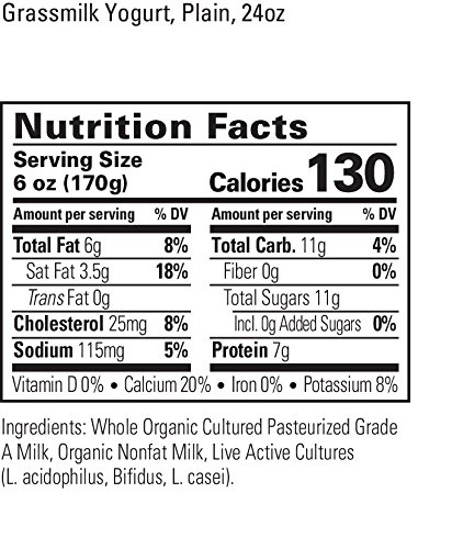 Organic Valley Grassmilk Whole Milk Yogurt, Plain, 24 Ounces - Thumbnail 4