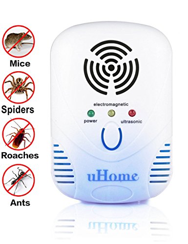 Pest Control, Latest Dual Wave Bands uHome Pest Repellent, the Best Pest Repeller for All Kind of Insects and Rodents, Ultrasonic Pest Control Equipment with Blue Night Light Pest Control, Latest Dual Wave Bands uHome Pest Repellent, the Best Pest Repeller for All Kind of Insects and Rodents, Ultrasonic Pest Control Equipment with Blue Night Light