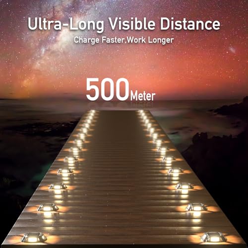 Quntis Solar Lights Outdoor Garden Aluminium, IP68 Waterproof, Spotlight, LED Outdoor Solar Spotlight, Cool / Warm White, Powerful Solar Light for Paths Pool Stairs Sidewalk (4 Pieces