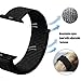 amBand Compatible for Apple Watch Sport Loop Band 38mm, Lightweight Breathable Nylon Replacement Band for Apple Watch Series 1, Series 2, Series 3, Sport, Edition-Dark Black