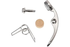 Menolana Trumpet Water Key Spit Valve Kit, with Spring Cork Pad, Parts, Replacement for Trumpet, Wind Instruments Accessory, 
