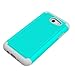 For Samsung Galaxy J3 Emerge / J3 Prime / J3 (2017) / Sol 2 / Amp Prime 2 / Express Prime 2 Case, OEAGO [Shockproof] Hybrid Dual Layer Defender Protective Case Cover (Teal)