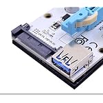 CFIKTE-VER-008S-PCI-E-Express-Cable-1X-TO-16X-Graphics-Extension-Ethereum-ETH-Mining-Powered-Riser-Adapter-Card-60cm-USB-30-Cable-4-Solid-Capacitors15pin-Male-to-6pin-Power-Slot-Connector-1-Pack