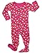 Leveret Baby Girls 2015 Footed Sleeper Pajama 100% Cotton (3 Years, Ice cream)