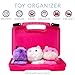 Life Made Better Sturdy Toy Storage Carrying Case, Compatible with Pomsies, Holds 3-5 Interactive Toys, Pink