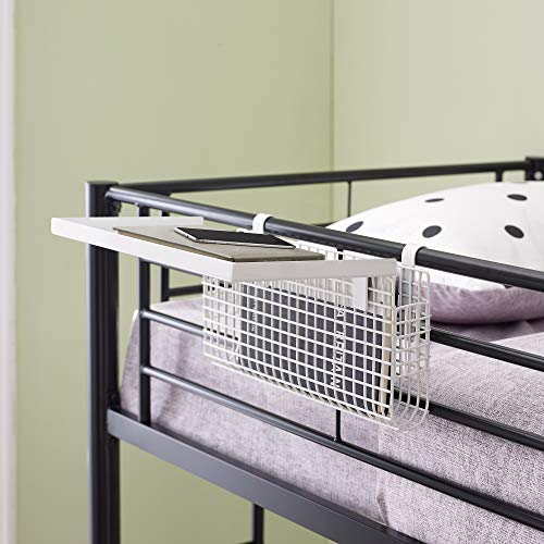 Walker-Edison-Universal-Metal-Bunk-Bed-Shelf-Kids-Bedroom-Storage-Basket-14-Inch-White