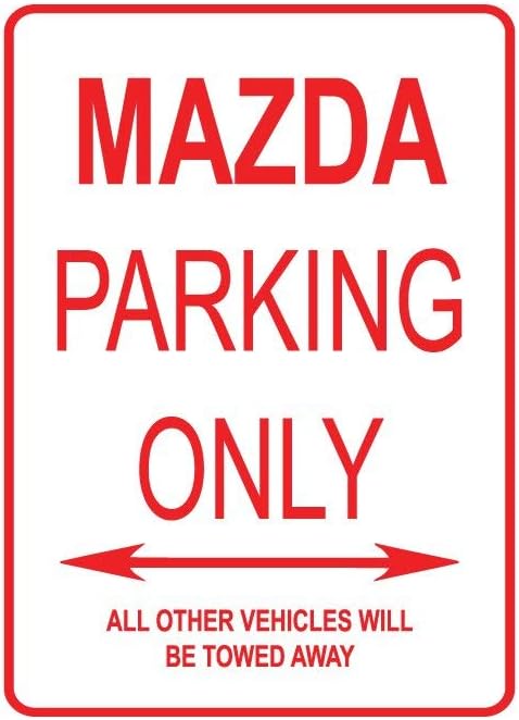 Metall Fhdang Decor Mazda Parking Only Metallschild aus Aluminium 6x9 inches Multi
