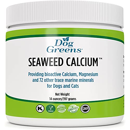 Dog Greens Seaweed Calcium for Pets, Vet Tested for Purity