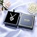 Sllaiss Mom Necklace Infinity Love Heart Pendant Necklace for Women I Love You Mom Engraved Necklace Mothers Day Mom Birthday Gift