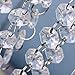 B&S FEEL 60 Feet Clear Faux Crystal Beads Chain Garland, Tree Garlands, Christmas Decoration