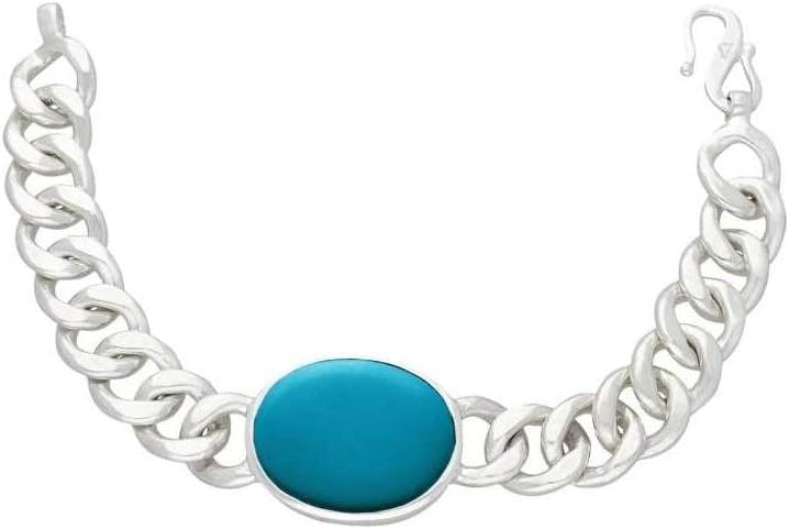 SILVOSWAN Salman Khan Fan's Firoza Silver Bracelet for Men