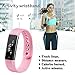 Fitness Tracker, Homogo Smart Band Activity Health Tracker with Slim Touch Screen for Step Distance Calories track, Sleep monitor, pedometer and more (Pink)