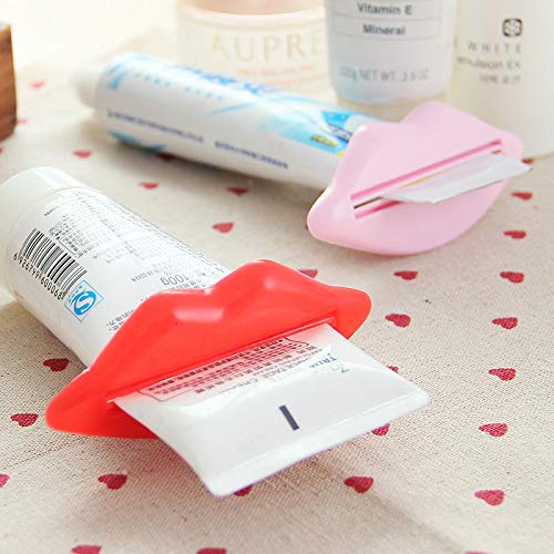 image for Unknown 2pcs Lip Kiss Bathroom Toothpaste Dispenser Facial Cleanser Tu