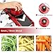 Adjustable Mandoline Slicer - Vegetable Slicer - Food Cutter - Julienne Slicer - Dicer - 3 In 1 by Godmorn - Durable Adjustable Thickness Width Stainless Steel Blade with Clean Brush & Hand Guard