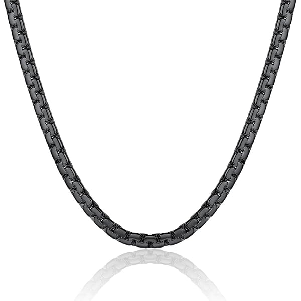Titanium Kay Tungsten Carbide Men's Wheat Link Necklace Chain 16